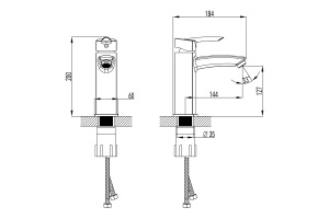 Смеситель Lemark Mars для раковины LM3537C - 2
