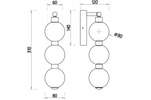 Бра Favourite Gubbare 4014-1W - 3