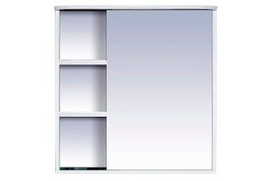 Венера - 80 Зеркало-шкаф прав. со светом белое