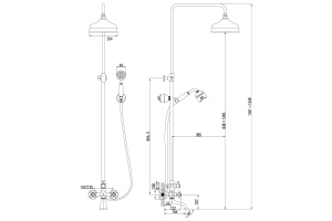 Душевая стойка Lemark Vintage (LM2862B) - 2