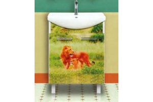 Тумба под раковину Misty Легенда 85 с рисунком