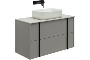 Тумба под раковину Allen Brau Reality 100 серый матовый - 2