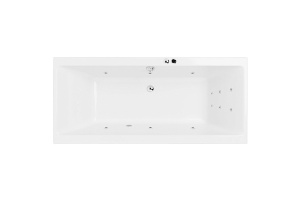 Акриловая ванна Excellent Pryzmat 180х80 белая с гидромассажем
