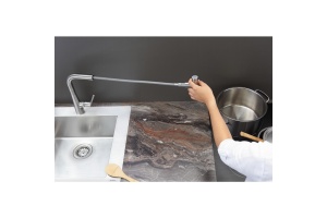 Кухонный смеситель однорычажный, 220, с вытяжным изливом, 1jet Hansgrohe 72822000 - 2