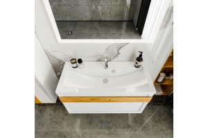 Тумба под раковину Бриклаер Берлин 100 белый глянец (4627125416095) - 3