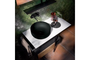 Раковина накладная Kerasan Nolita 40 черный матовый (534431) - 3