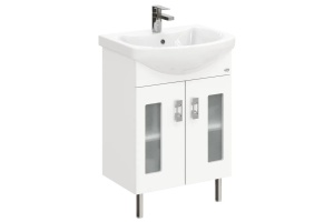 Тумба под раковину Onika Кристалл 55 ver. Балтика белый