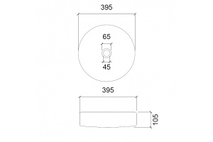 Накладная раковина Abber Glas 40 розовая - 2