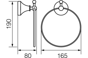 Полотенцедержатель Veragio Gialetta VR.GIL-6423.CR хром - 2