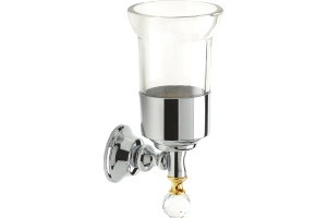 Стакан Webert Karenina КА500301017 хром-золото