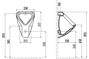 Писсуар Creavit TP630 - 2