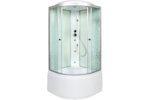 Душевая кабина DETO L980GM с высоким поддоном, с сиденьем - 3