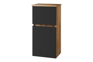 Шкаф-пенал Misty Ива 40 серый - светлое дерево