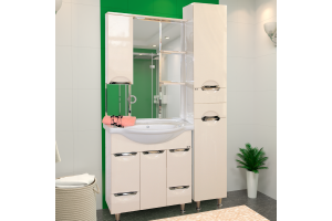 Жасмин - 85 Зеркало лев. (свет) БЕЖ. эмаль - 3