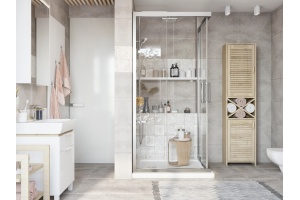 Душевой уголок STWORKI Дублин DE019SC9595200 95x95 см профиль хром матовый - 3