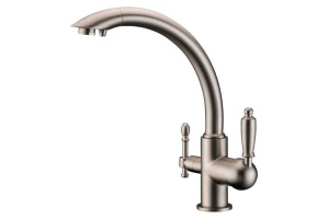 Смеситель Zorg Clean Water для кухонной мойки ZR 314 YF-33 nickel