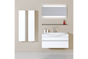 Тумба с раковиной Aqwella 5 stars Бергамо 100 белый - 2