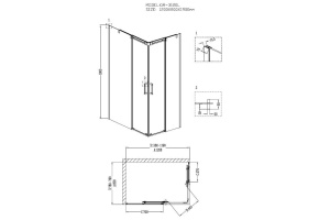 Душевой уголок Grossman Galaxy GR-3120L - 2