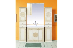 Зеркало Misty Olimpia Lux 90 L бежевая патина - 2