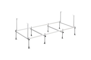 25P028000 монтажный набор для ванны EASY, каркас, крепл. к стене/фронт.п., слив-перелив полуавт./180 - 2