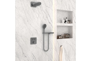 Душевой комплект Vincea Inspire с термостатом темный хром - 3