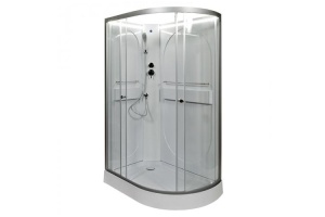 Душевая кабина Deto L 120х80 с подсветкой, хром (L602LNLED)