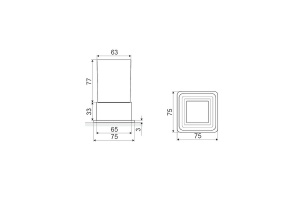 Стакан для зубных щеток Excellent Riko золото - 2