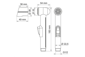 A092 Гигиеническая лейка с фиксатором - 3