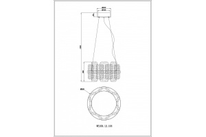 Подвесной светильник Wertmark Nelly WE158.12.103 - 2