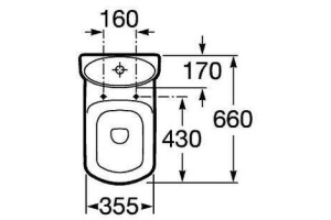 Крышка-сиденье Roca Dama Senso ZRU9000040 - 3