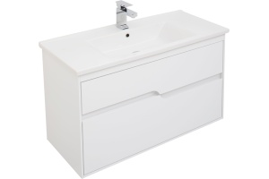 Тумба с раковиной Aquanet Модена 100