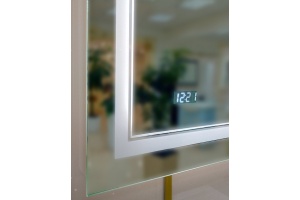Зеркало Misty Неон 2 LED 60x80, с часами, сенсор на зеркале - 3