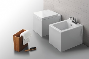 Унитаз приставной Simas Frozen с крышкой, белый (FZ01) - 2