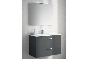 Тумба с раковиной Jacob Delafon Ola 80 серый антрацит - 3