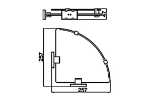 Полка стеклянная Gappo G0721-1 - 2