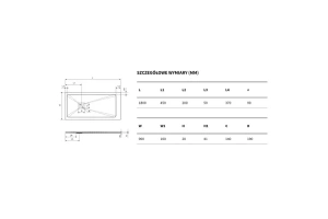 Поддон для душа EXCELLENT Arda 180x90 бежевый - 3