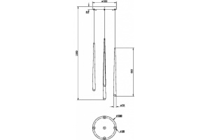 Подвесной светильник Maytoni Halo MOD132PL-L30BSK - 3