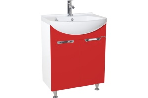 Мебель для ванной Bellezza Альфа 55 красная - 2