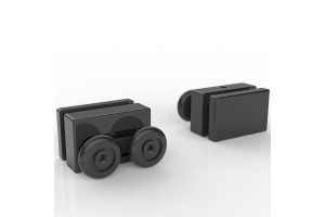 Душевой уголок Black&White Stellar Wind 90х90 черный матовый - 3