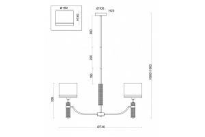 Подвесная люстра Freya Albero FR5108PL-05N - 3