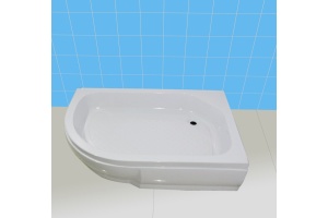 Поддон душевой асимметричный River Wemor 90/70/24 R (10000000716) - 2
