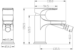 Смеситель Boheme Spectre 456-MW для биде, белый - 2