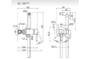 Гигиенический душ Sancos Start черный матовый - 2
