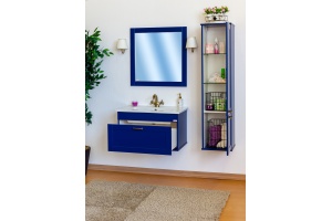 Шкаф-пенал Sanflor Ванесса R подвесной, индиго - 3