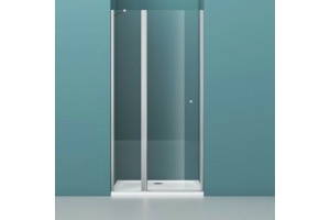 Душевая дверь BelBagno Etna 120(60/60)х195 профиль хром стекло прозрачное - 2