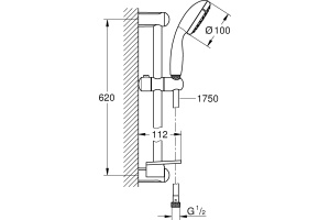Душевой гарнитур Grohe Tempesta New 28593002 - 2