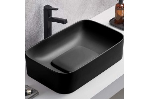 Раковина накладная WeltWasser WW ELBACH 78575-60 MT-BL 61 матовый черный (10000008703)