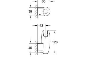 Настенный держатель Grohe Movario 28401000 - 3
