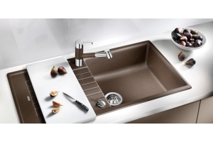 Смеситель для кухонной мойки Blanco Tivo коричневый, хром (517618) - 2