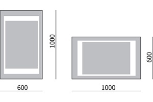 Зеркало в ванную Sanvit Дорадо 100 см (zdor100) - 3
